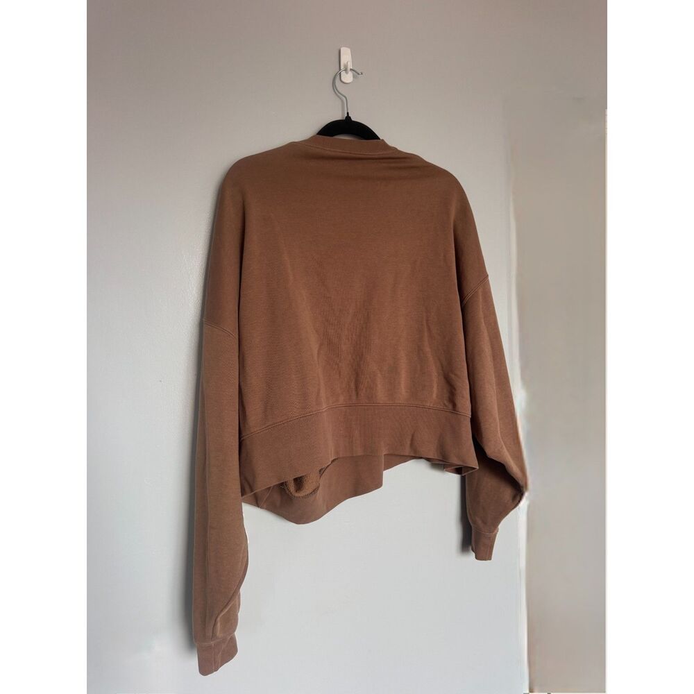 Cute Nike Cropped Hoodie Womens Sz M Soft Cotton Cozy Fit